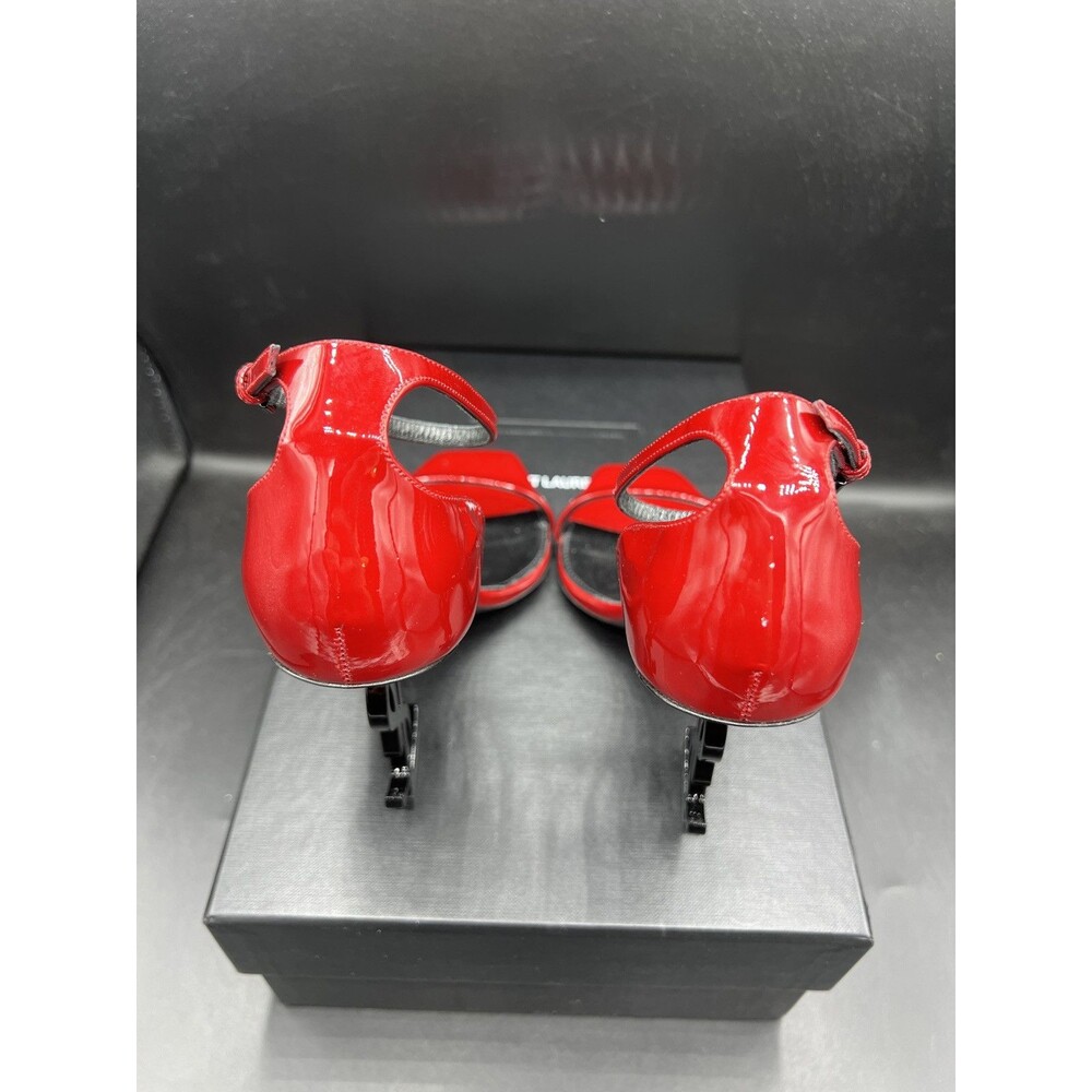 Saint Laurent Red Opyum Heels YSL EUR 37 / US Women’s Size 7 - Picture 13 of 16